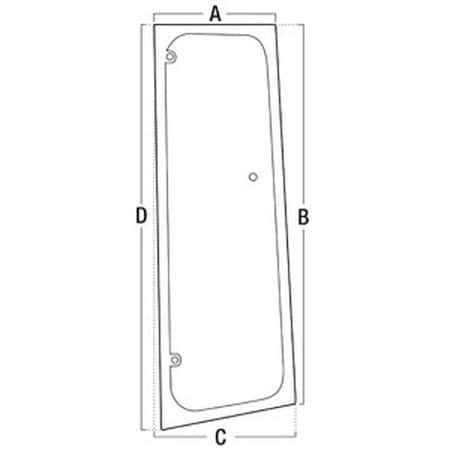 Aftermarket Glass RH Vent Window A-T249266